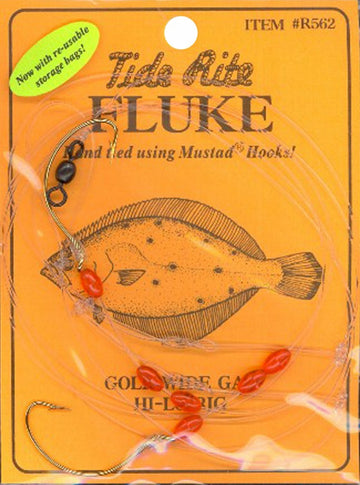 TideRite R562 Hi-Lo Fluke Rig w/Red Beads