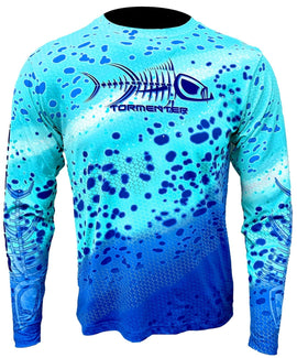 Tormenter Youth Live Series SPF 50 Shirt - Blue Mahi