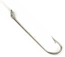 Sea Striker Snelled Hook Long Shank Tinned Pacific Bass w/12" Leader S102-2