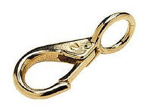 SeaChoice Brass Fast Eye Snap 1pk