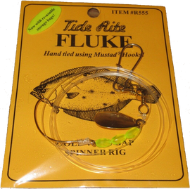 TideRite R555 Single Hook Plain Fluke Rig - 0