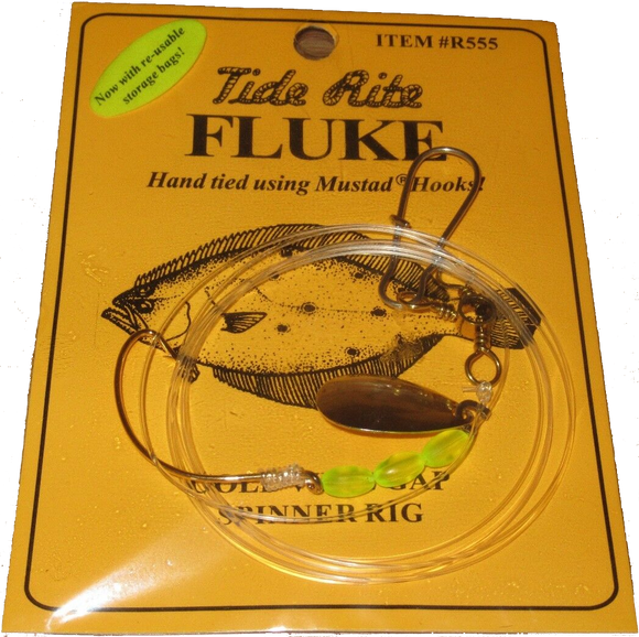TideRite R555 Single Hook Plain Fluke Rig