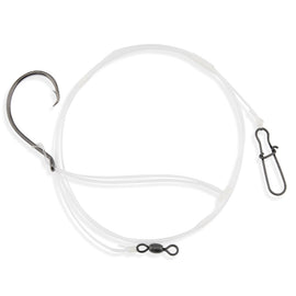 Aqua-Clear Striped Bass Circle Hook Clam Dropper Loop Surf Rig - 0
