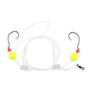 Aqua-Clear Hi-Lo Bluefish Rig w/Floats, Bluefish/Striped Bass/Rockfish/Drum, 3/0 Mustad Blk Nckl Circle Hook, AFW Swivel, 60 lb Mono, T-Standoff-3