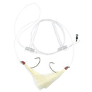 Aqua-Clear Hi-Lo Solid Color Flounder/Fluke/Weakfish/Croaker Rig w/ 3/0 Nickel Wide Gap Hooks-5