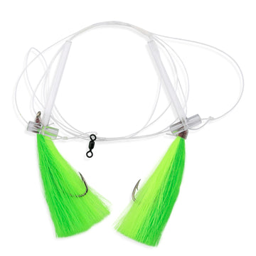 Buy fw-1fgcss-green-chartreuse Aqua-Clear Hi-Lo Mixed Color Flounder/Fluke/Weakfish/Croaker Rig w/ 3/0 Nickel Wide Gap Hooks