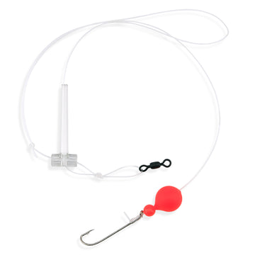 Buy kf-1fr-red Aqua-Clear Kingfish/Spot/Perch Hi-Lo Rig w/Floats #8 Long Shank Hooks