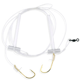 Aqua-Clear SP-1 Hi-Lo Sea Bass/Porgy Rig - 1/0 Gold Beak Hooks - 0