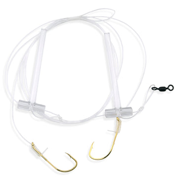 Aqua-Clear SP-1 Hi-Lo Sea Bass/Porgy Rig - 1/0 Gold Beak Hooks - 0