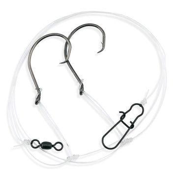 Aqua-Clear ST-1H Striped Bass Hi-Lo 7/0 Circle Hooks Clam & Worm Rig - 0