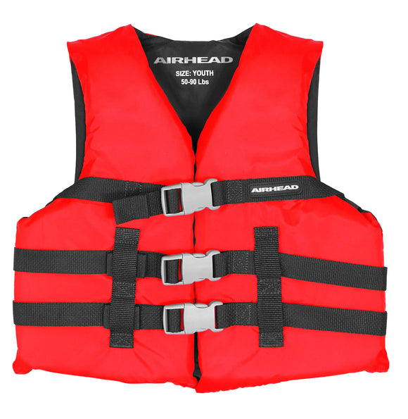 Airhead 30002-03-A-RD Youth Life Jacket 50-90lbs - Red