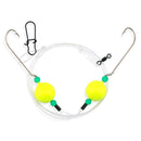Aqua-Clear SR1 "Surf Balls" Hi-Lo Surf Rig w/Floats & #1 Long Shank Hooks-1