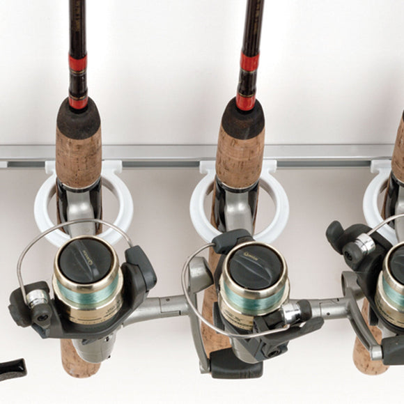 Du-Bro 1080 Trac-A-Rod Set 2' Holds 6 Rods Silver Trac / White Holders