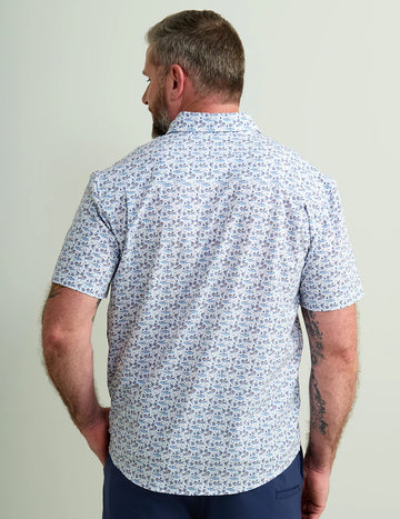 Huk Kona Button Down - White Boat Drinks - 0