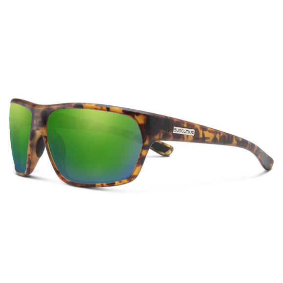 Copy of Suncloud Boone - Matte Tortoise Frame Polarized Sunglasses Green Mirror Lens