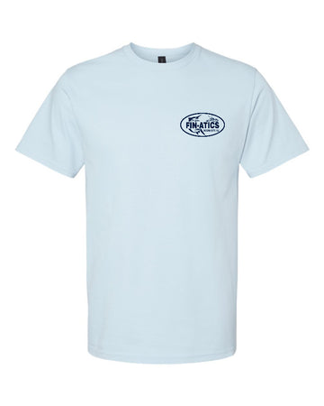 Fin-atics NJ Fish Collage Mens T-Shirt - Light Blue - 0