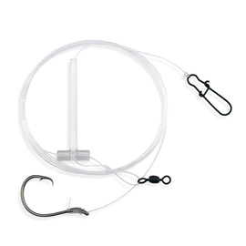 Aqua-Clear ST-7C Striped Bass 7/0 Circle Hook Eel Dropper Loop Rig - 0
