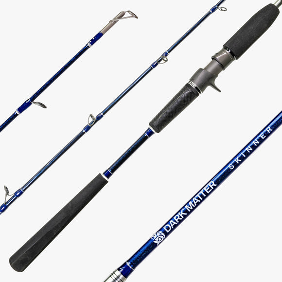 Dark Matter John Skinner 1pc Jig & Bounce Metallic Blue Casting Rod