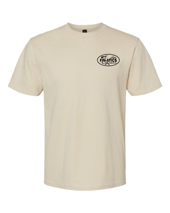 Fin-atics NJ Fish Collage Mens T-Shirt - Sand