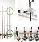 Du-Bro 1080 Trac-A-Rod Set 2' Holds 6 Rods Silver Trac / White Holders-2