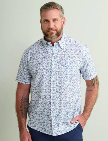 Huk Kona Button Down - White Boat Drinks