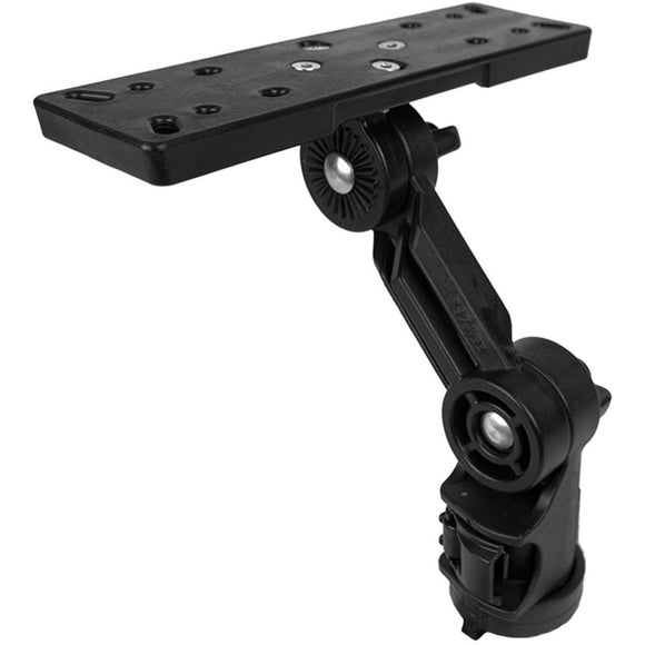 YakAttack Fish Finder Mount W/LockNLoad Mounting System, Large Rectangular Base, 4” ext