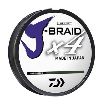 Daiwa J-Braid X4 150yd Spool Braided Line