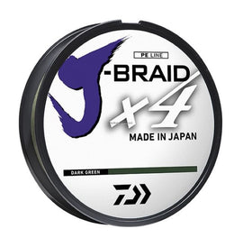Daiwa J-Braid X4 150yd Spool Braided Line