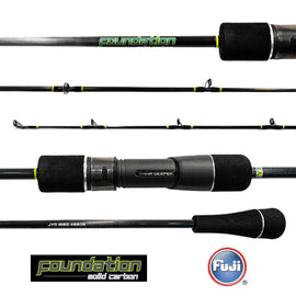 JYG PRO Foundation - 6ft Solid Carbon Slow Pitch Jigging Rod - Casting 100g - 400g