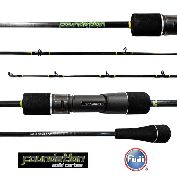 JYG PRO Foundation - 6ft Solid Carbon Slow Pitch Jigging Rod - Casting 100g - 400g