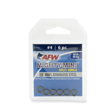AFW Mighty Mini Stainless Steel Split Rings - Gunmetal Black