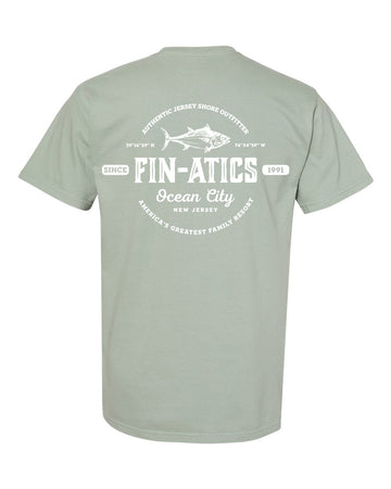 Fin-atics Lat/Lon w/Tuna Garment Dyed Bay Short Sleeve T-Shirt