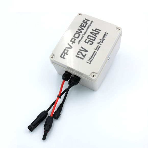 FPV-Power 12V - 50Ah V3 Waterproof Lithium Battery W/10Ah Charger