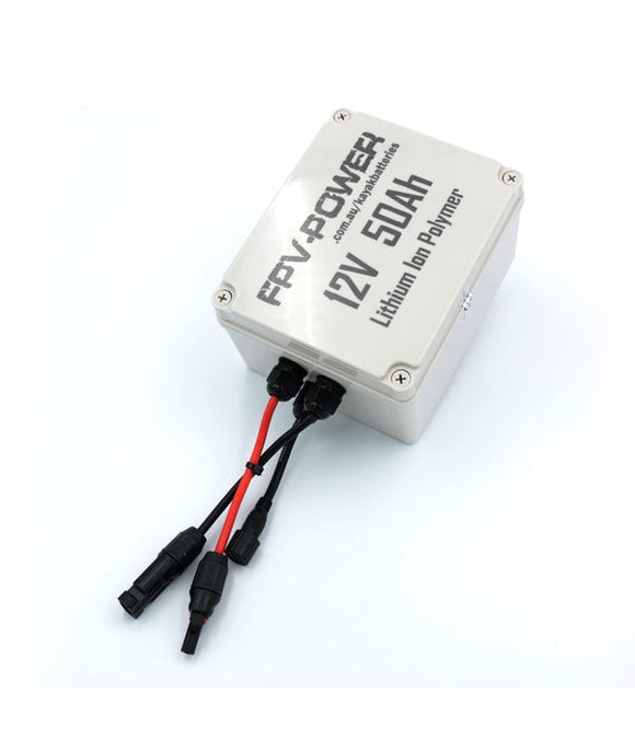 FPV-Power 12V - 50Ah V3 Waterproof Lithium Battery W/10Ah Charger
