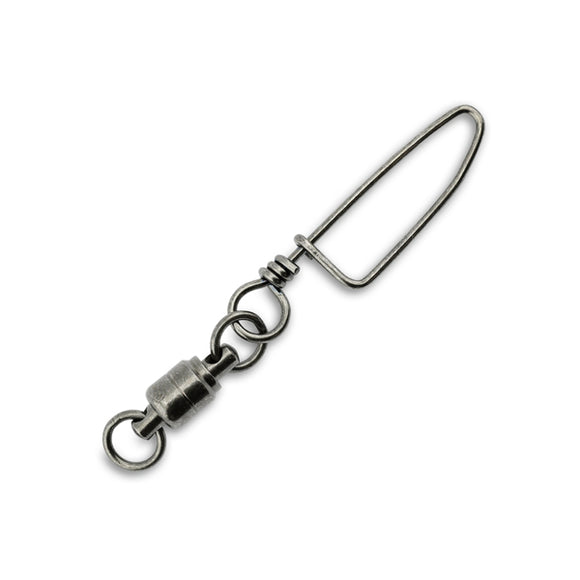 AFW Solid Brass Ball-Bearing Snap Swivels w/Double Welded Rings - Gunmetal Black