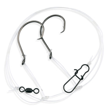 Aqua-Clear ST-1H Striped Bass Hi-Lo 7/0 Circle Hooks Clam & Worm Rig