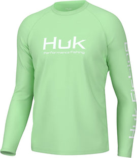 Huk Pursuit Long Sleeve Performance Crew - Patina