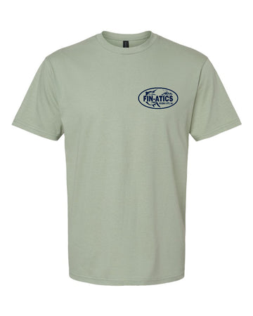 Fin-atics Crab Catch Mens T-Shirt - Sage - 0