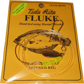 TideRite R555 Single Hook Plain Fluke Rig