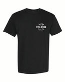 Fin-atics Lat/Lon w/Tuna Garment Dyed Black Short Sleeve T-Shirt-2
