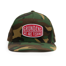 Grundens Always Fishing Trucker Hat - Marsh Camo