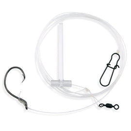 Aqua-Clear ST-5C Striped Bass Circle Hook Eel Dropper Loop Surf RigRig - 0