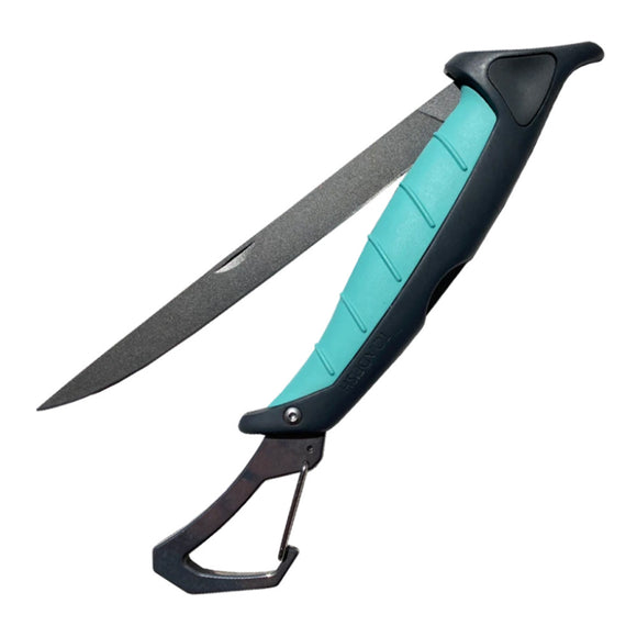 Toadfish Stowaway 7" Folding Filet Knife w/Built in Carabiner