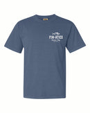 Fin-atics Lat/Lon w/Tuna Garment Dyed Blue Jean Short Sleeve T-Shirt-2