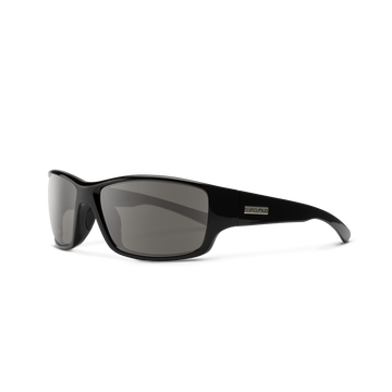 Suncloud Hull - Black Frame Polarized Sunglasses Gray Lens