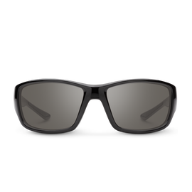 Suncloud Hull - Black Frame Polarized Sunglasses Gray Lens - 0