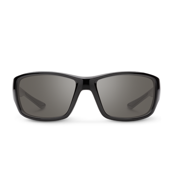 Suncloud Hull - Black Frame Polarized Sunglasses Gray Lens - 0