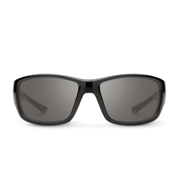 Suncloud Hull - Black Frame Polarized Sunglasses Gray Lens