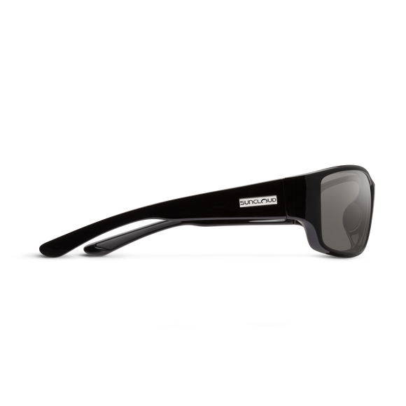 Suncloud Hull - Black Frame Polarized Sunglasses Gray Lens
