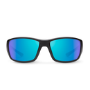 Suncloud Hull - Matte Black Frame Polarized Sunglasses Blue Mirror Lens-3